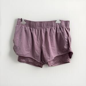 Legend‎ Womens Athletic Lilac/Purple Running Gym Shorts Size XL Lined